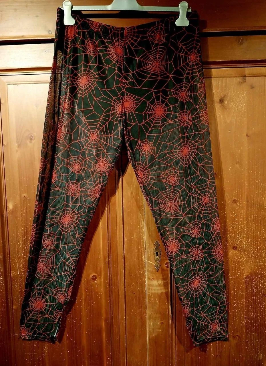 stoere gothic legging spiderweb 48-50